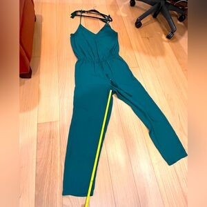 Like New: J Crew Jewel-tone emerald teal jumpsuit
